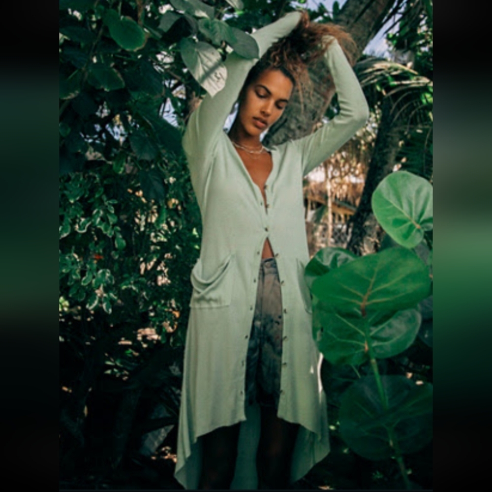 Free People Ribbed Up Cardi